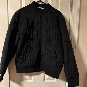 Zara Men's Black Quilted Jacket size Large.
